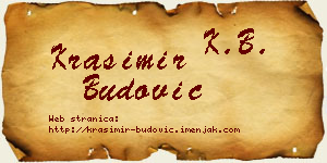 Krasimir Budović vizit kartica